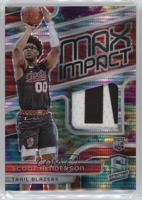 2023-24 Spectra Max Impact Celestial Prizm 70/99 Scoot Henderson Rookie RC 10lp