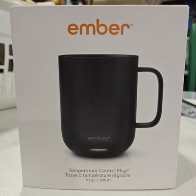 Ember New Temperature Control Smart Mug 2 - 10oz Black App Enabled Coffee Cup