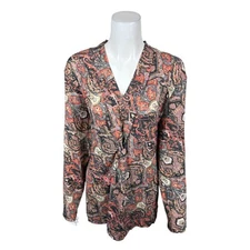 Attitudes by Renee Women's Regular Casknit Front Knot Tunic with Pockets 2X Size