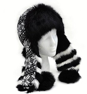 Winter-Women-Real-Fur-Earflap-Hat-Trapper-Aviator-Trooper-Warm-Russian-Ushanka