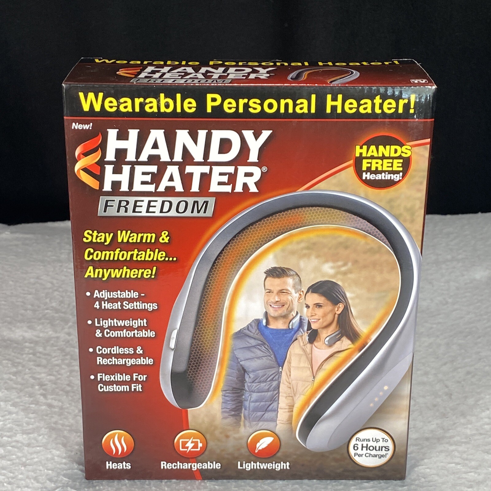 Handy Heater Freedom Wearable Personal Heater Cordless Lightweight  Rechargeable | eBay