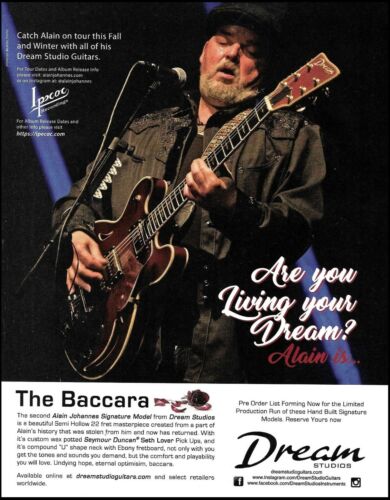 Alain Johannes Signature Baccara Dream Studios guitare publicité 2019 - Photo 1/1