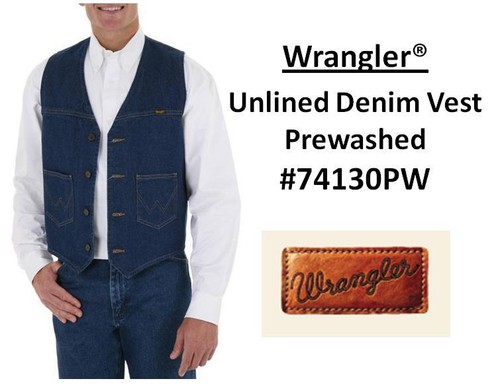MENS Wrangler® Unlined Denim Vest 
