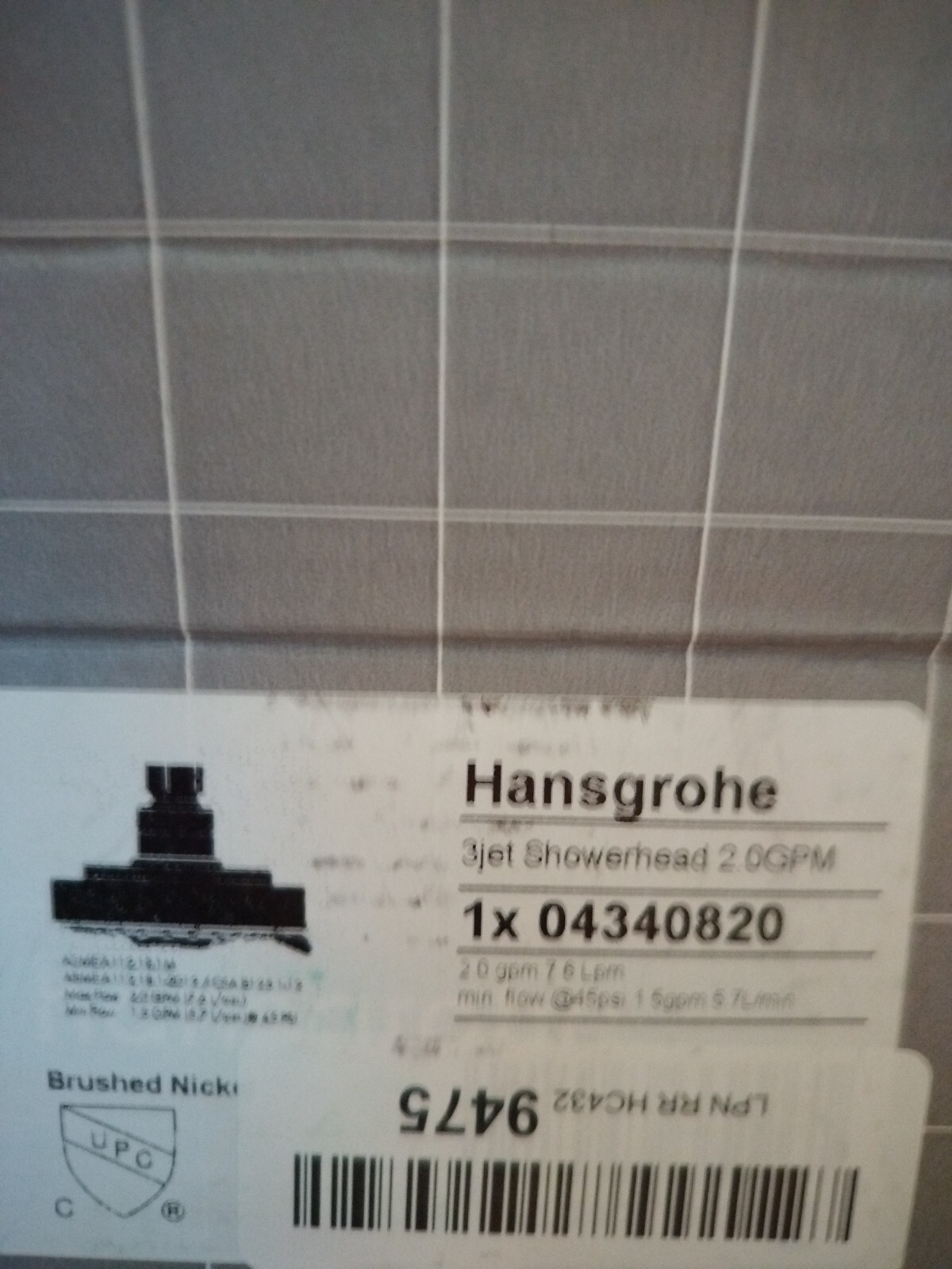 ​Hansgrohe 04340820 Raindance S Showerhead in Brushed Nickel