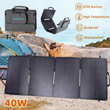 40W Portable Solar Panel Foldable Solar Charger for Power Station Camping RV