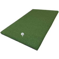 36" x 60" Golf Chipping Driving Range Tee Line Practice Mat - Holds A Wooden Tee