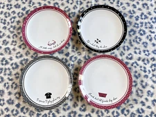 Hallmark Barbie 45th Anniversary Collectible 4 Salad Dessert Appetizer Plates