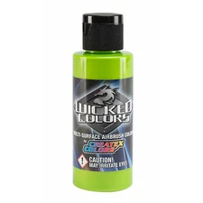 Createx Wicked Colors W305 Pearl Lime Green 2oz. water-based airbrush paint