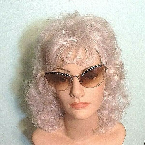 R.O.C Cat Eye Oversize Rhinestone Accent Sunglasses Frames Taiwan Vintage - Picture 2 of 4