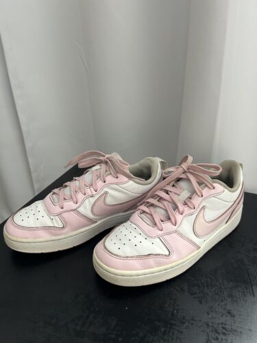 Nike Court Borough Low 2 SE (GS) Big Kids' Shoes 6.5Y White/Pink Foam/Women Siz8 - Picture 1 of 9