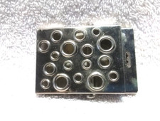 Cheese Grater Holes Silver Military Type Clamp Buckle Good Usable Condition