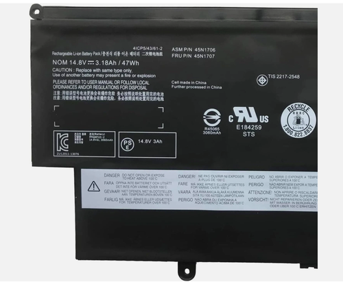 47 Wh 14,8 V Akku für Lenovo Thinkpad 12,5 Zoll S1 Yoga 12 20CD 45N1705 45N1704 - Bild 2 von 6