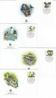 Stamps 1998 Australia Birds set on 4 World Wildlife Fund FDCs first day issue