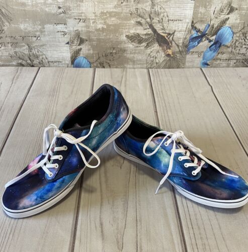 Vans Off The Wall Galaxy Space Print Sneakers Lace Up Women’s Sz 9.5 EUR 40.5 - Picture 1 of 10