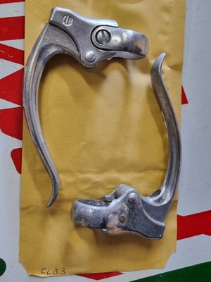 Paire de poignées de freins CLB aluminium velo course 1950's - Équipements vélos