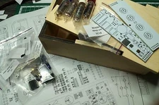 Nixie tube clock kit 2.3 with IN-16 Tubes in wood box  with DIY alder wood case