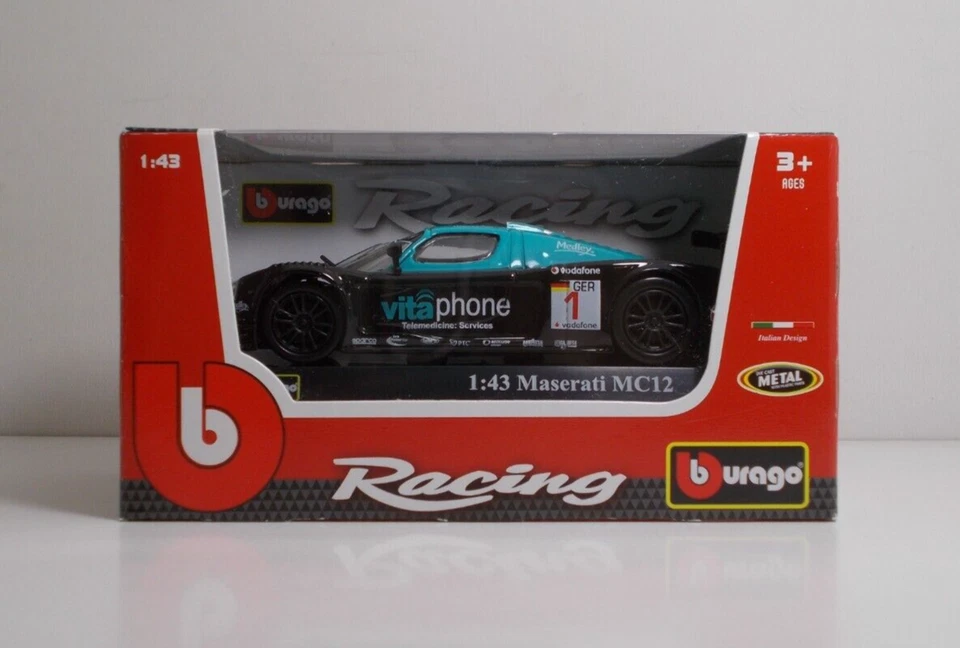Bburago 38010 Maserati MC12 Racing - METAL Scala 1:43 - Immagine 3 di 4