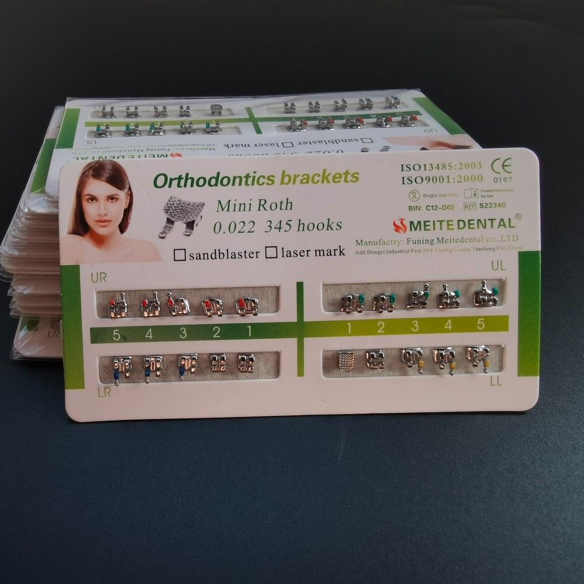 Ricambi Apparecchio Ortodontico 50 Staffe Ortodontiche Metalliche Mini Slot Rosso 0.022 - Per Apparecchi Dentali, Ortodonzia, Bulk Componenti - Foto 12