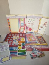Lot Scrapbooking Supplies Miss Elizabeth Set Paper Sticker Die Cut Tag Cardstock