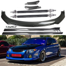 Carbon Fiber Front Bumper Lip Spoiler Side Skirt Body Kits For Mazda Protege Carbon Fiber Front Bumper Lip Spoiler Side Skirt Body Kits For Mazda Protege
