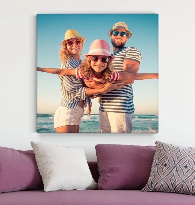 STAMPA SU TELA FOTO PERSONALIZZATA PANNELLO DA PARETE CON TELAIO IN LEGNO - Immagine 4 di 4