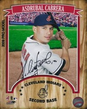 Signed 8x10 Asdrubal Cabrera  Cleveland Indians Autographed photo - COA