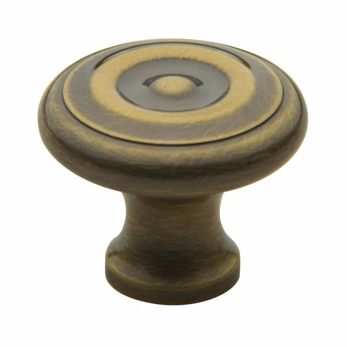 Baldwin 4655050 Colonial Cabinet Knob in Antique Brass