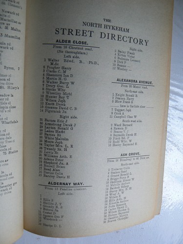 Kellys Directory of Lincoln and North Hykeham.1974.Names.Streets.Trades.Roads - Picture 9 of 15