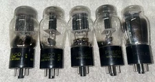 5- Philco 5 5V4G Full Wave Rectifier Tubes TV7 Tested Strong 