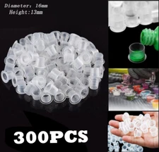 300Pcs Ink Caps Large Plastic Cups Tattoo Supplies L size US Stock
