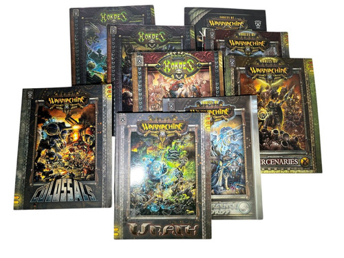 FORCES OF WARMACHINE HORDES 9 Book Lot Privateer Press Softcover RP Colossals