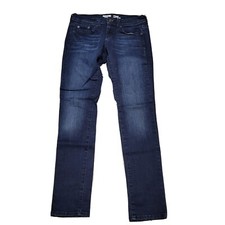 Mossimo Slim Skinny Fit Jeans Dark Wash Tapared Bottoms Pants Juniors Size 9