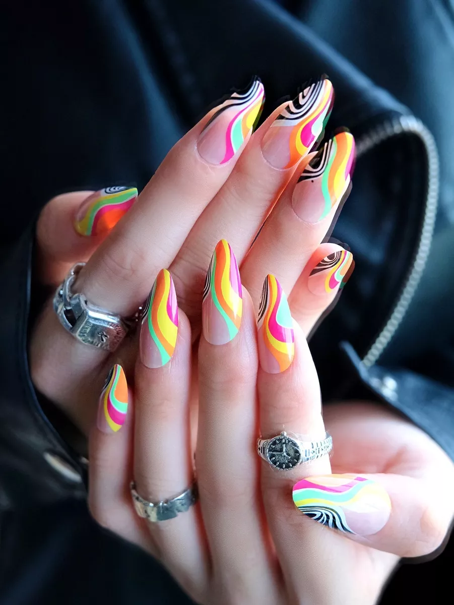 False nails with sale glue