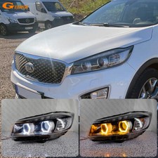 For Kia Sorento Um 2015 2016 2017 2018 2019 Cotton Led Angel Eyes Hex Halo Rings For Kia Sorento Um 2015 2016 2017 2018 2019 Cotton Led Angel Eyes Hex Halo Rings