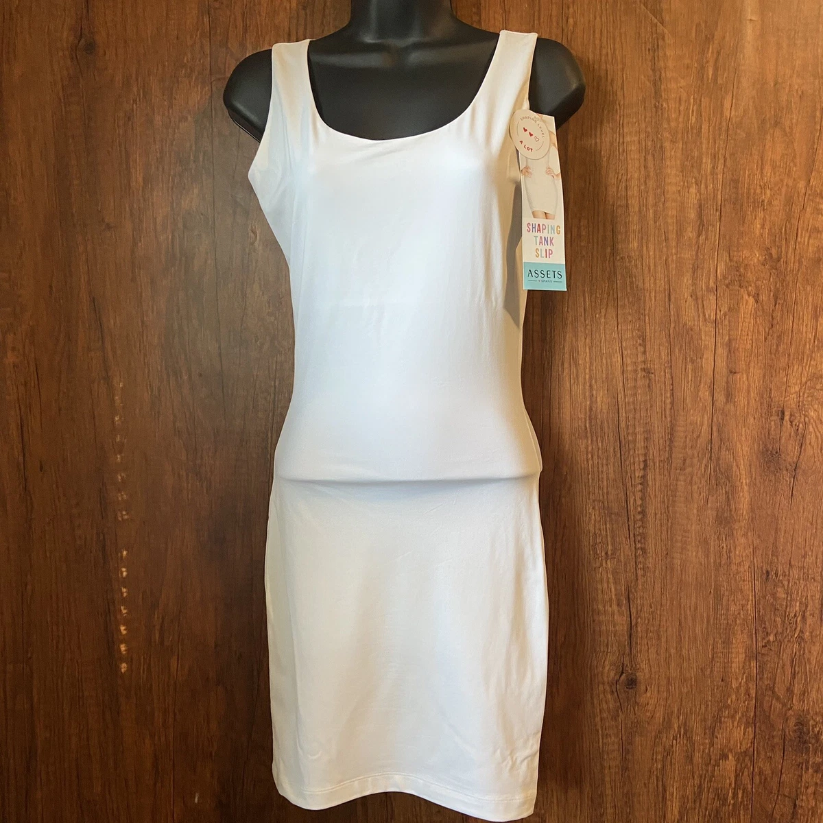 Spanx Assets Shaping Tank Slip Shaper Size Large White HTF - NWT