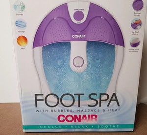 conair foot spa with massage bubbles and heat