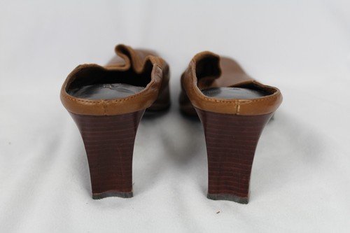 Liz Claiborne Margarette Flex Women's Brown Leather Slip On Mule 7M - Picture 5 of 13