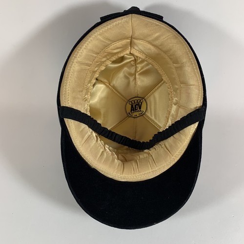 Rare Vintage AGV Valenza Horse Equine Riding Helmet Hat (Black, 6-5/8") Italy - Picture 7 of 13