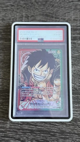 PSA 10 Monkey.D.Luffy ERRATA OP01-003 AA Leader One Piece TCG