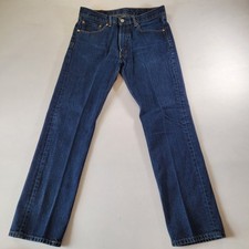 Levi  s 505 Regular Fit Jeans Men  s 33x32 Dark Wash Straight Denim