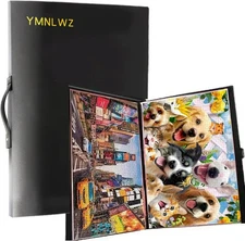 YMNLWZ Puzzle Storage Folder for 1000-Pieces, Keeping Large Capacity Black 