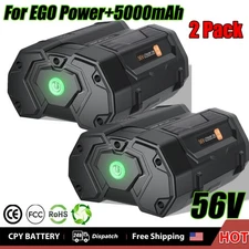 2x 56V 5.0Ah For EGO Power+ Lithium Battery BA4200T BA4200 BA1400 BA5600T BA2240