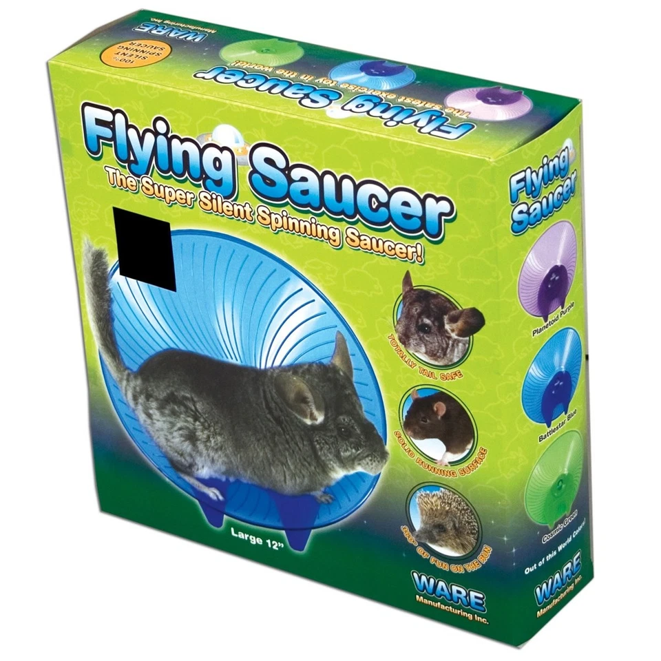 Flying Saucer Exercise Wheel for Small Pets, 12-Inch - Assorted Colors - Image 2 of 2