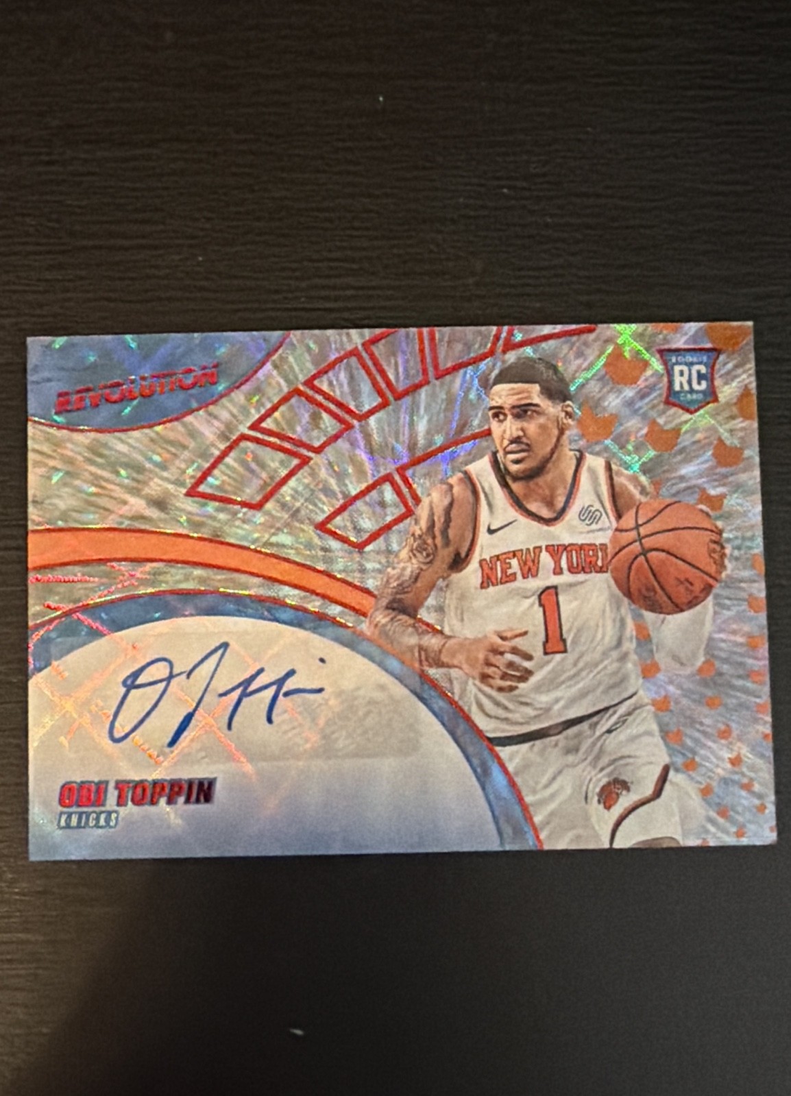 2020-21 Panini Revolution - Rookie Autographs Obi Toppin #RA-OT Asia Exclusive 