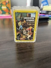 Vintage Universal Studios Hollywood Miniature Playing Card Deck, open complete 