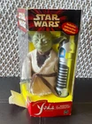 Vintage 2000 Hasbro Star Wars Interactive Yoda +Lightsaber Tiger Electronics NEW