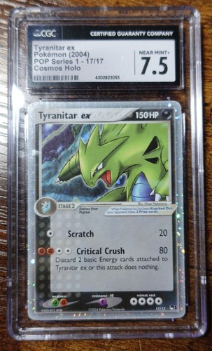 Tyranitar ex graded CGC 7.5 for sale on eBay
