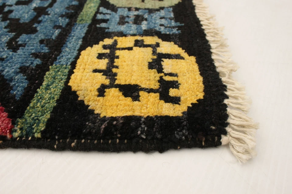 4'0" x 5'9" Hand Knotted Area Rug Traditional Oriental Wool Carpet - Image 4 of 4