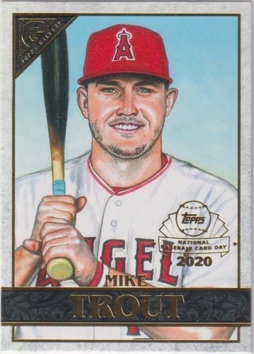 MIKE TROUT 2020 TOPPS GALLERY NATIONAL BASEBALL CARD DAY