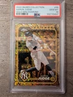 2024 Topps Gilded #99 Aaron Judge Gold Mini Diamond /50 New York Yankees PSA 10